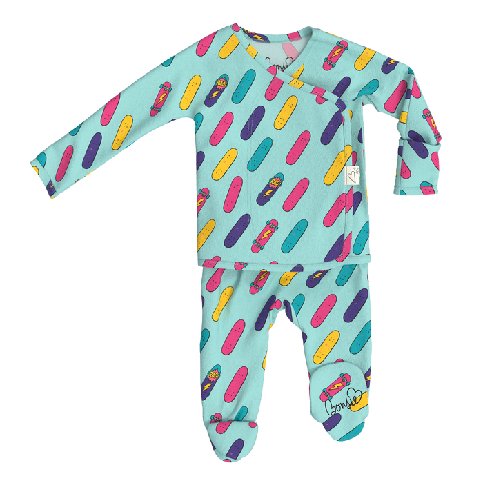 Baby Bundle - Tiny Tricks Footie + Romper