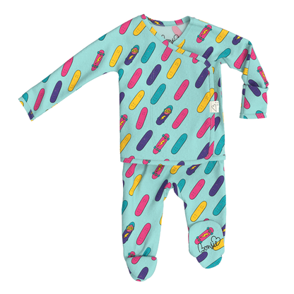 Baby Bundle - Tiny Tricks Footie + Romper