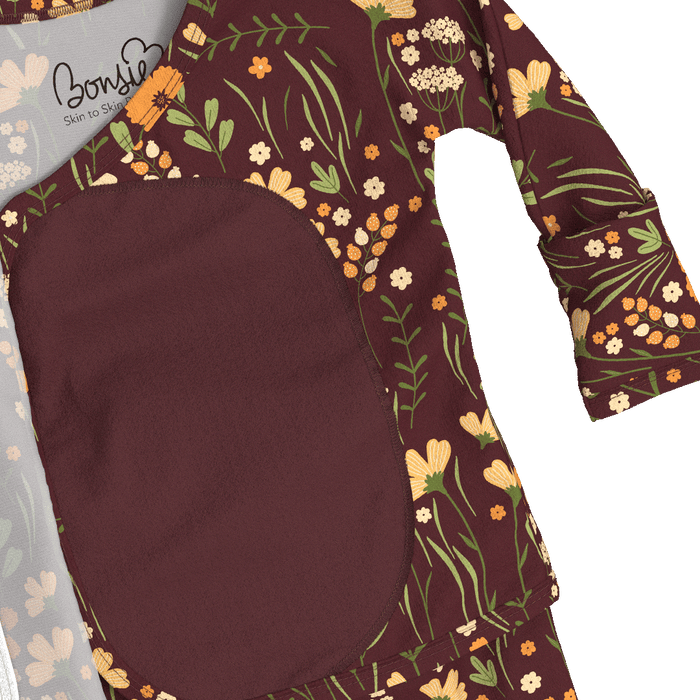 Baby Bundle Footie - Autumn Meadow + Mulberry