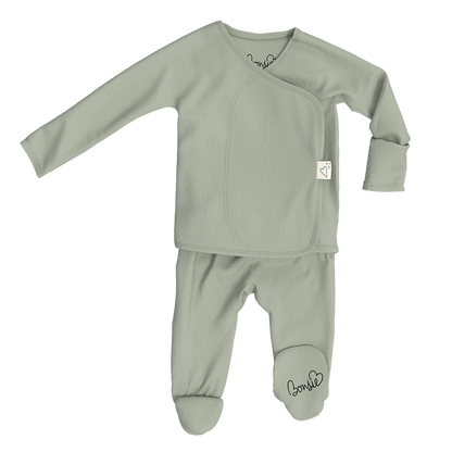 Baby Bundle Footie - Avocado + Mint Twist