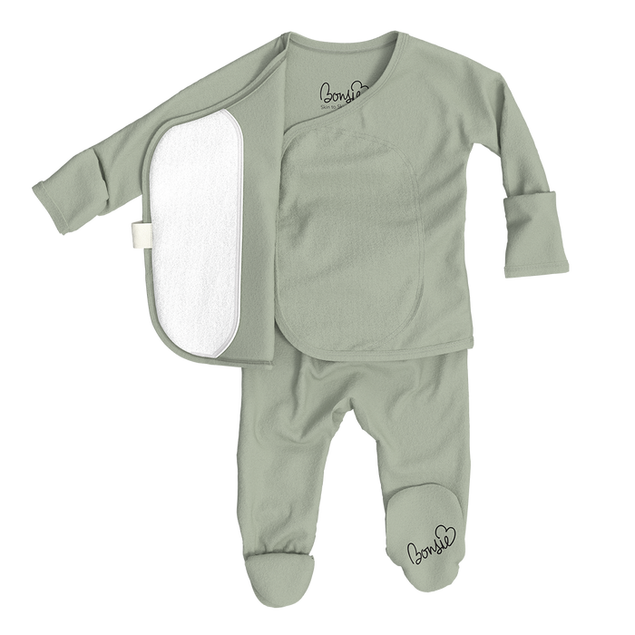 Baby Bundle Footie - Avocado + Mint Twist