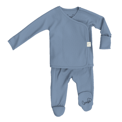Baby Bundle Footie - Dusty Sky + Lil Stompers