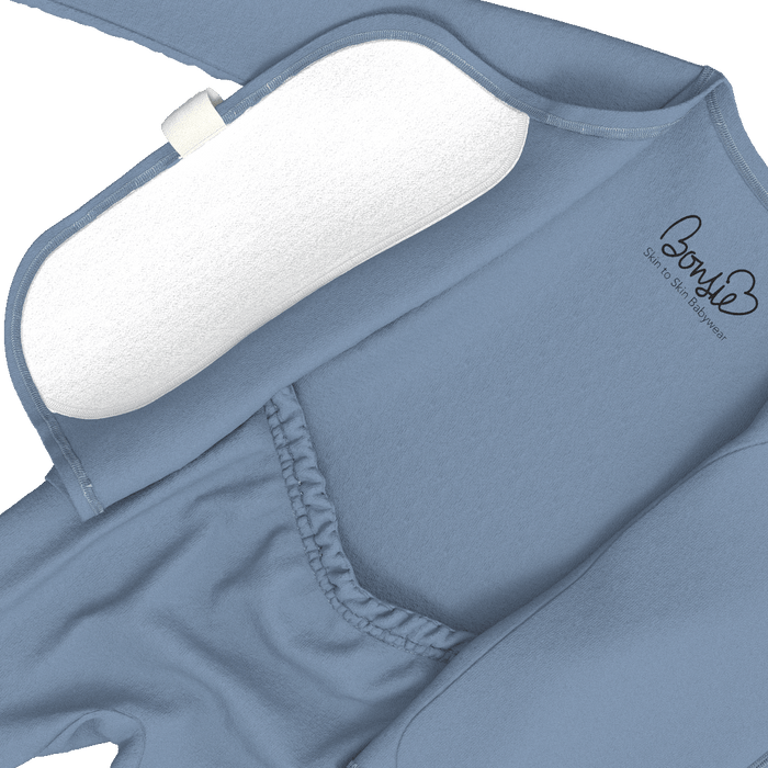 Baby Bundle Footie - Dusty Sky + Mulberry
