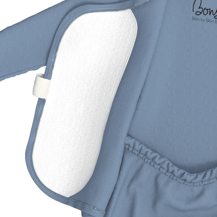 Baby Bundle Footie - Dusty Sky + Mulberry