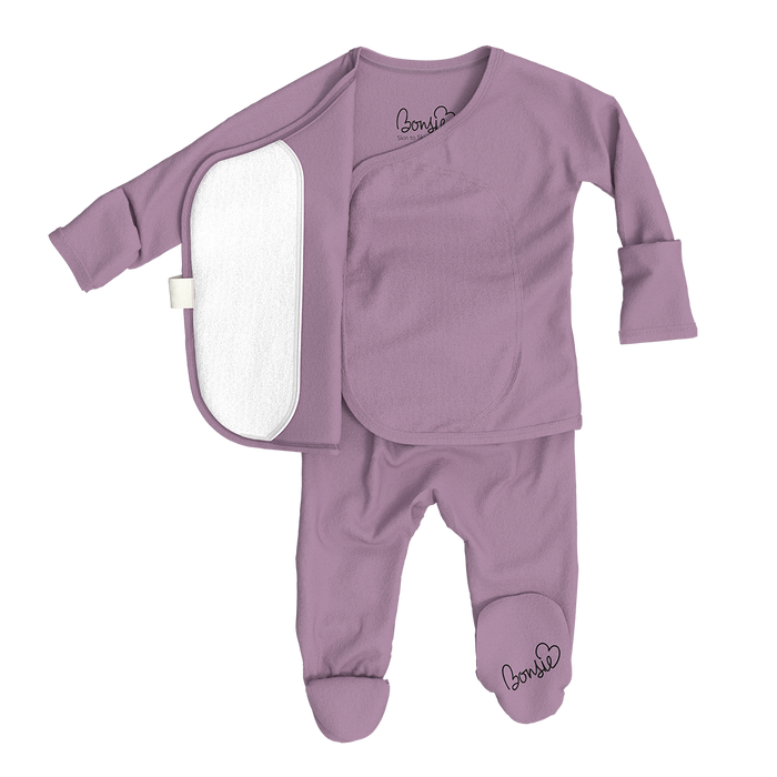 Baby Bundle Footie - Fig + Strawberries