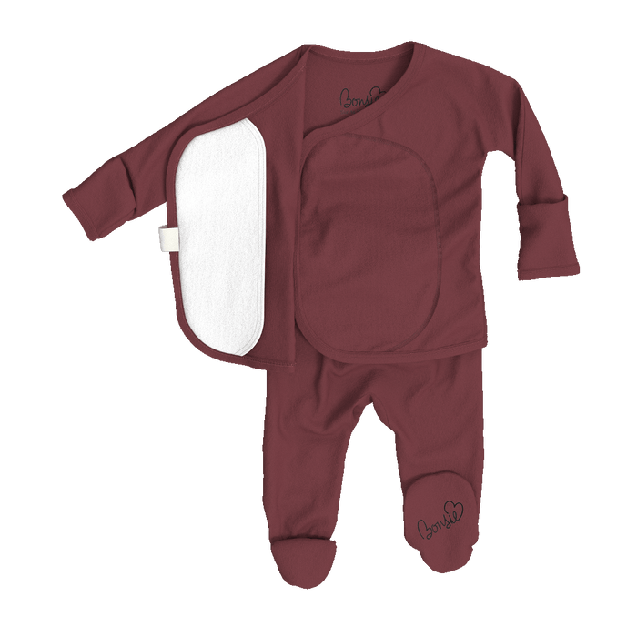 Baby Bundle Footie - Mulberry + Lil Stompers