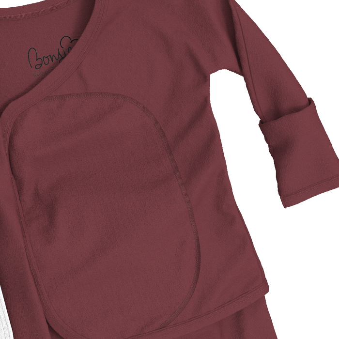 Baby Bundle Footie - Mulberry + Lil Stompers