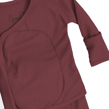 Baby Bundle Footie - Mulberry + Lil Stompers