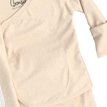 Baby Bundle Footie - Oat + Little Wishes