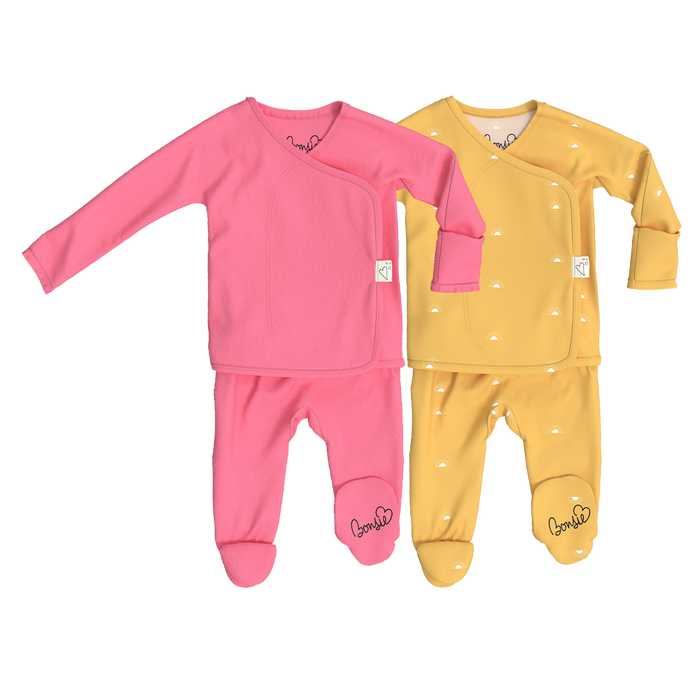 Baby Bundle Footie - Pinky Promise + Sunrise