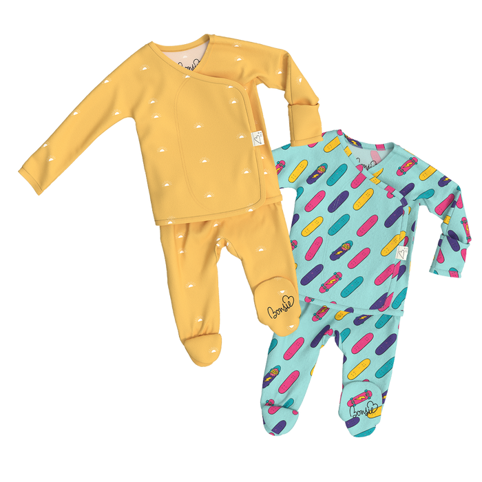 Baby Bundle Footie - Sunrise + Tiny Tricks