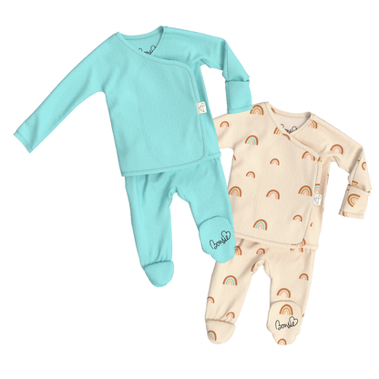 Baby Bundle Footie - Tiny Tide + Little Wishes
