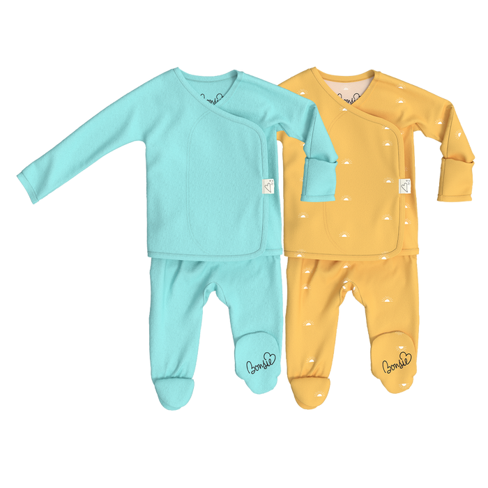 Baby Bundle Footie - Tiny Tide + Sunrise