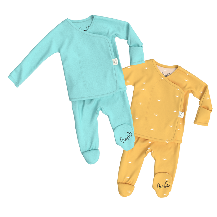 Baby Bundle Footie - Tiny Tide + Sunrise