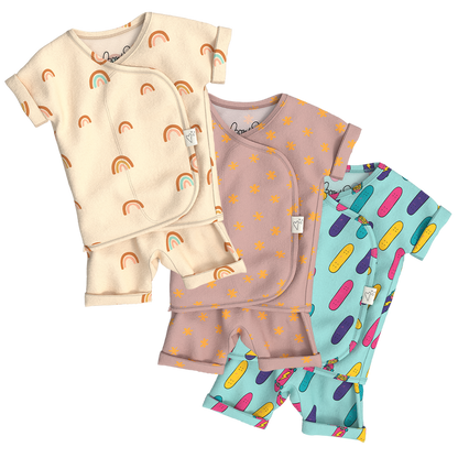 Baby Bundle Romper - Little Wishes, Galaxy Gleam + Tiny Tricks