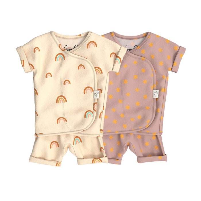 Baby Bundle Romper - Little Wishes + Galaxy Gleam