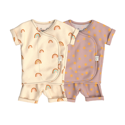 Baby Bundle Romper - Little Wishes + Galaxy Gleam