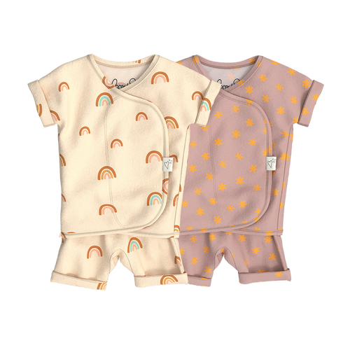 Baby Bundle Romper - Little Wishes + Galaxy Gleam