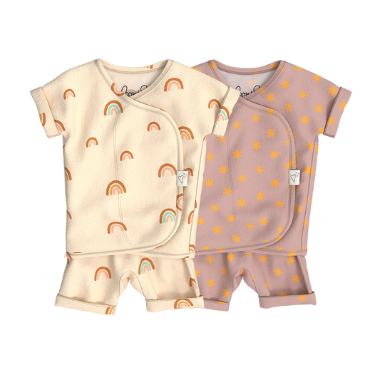 Baby Bundle Romper - Little Wishes + Galaxy Gleam