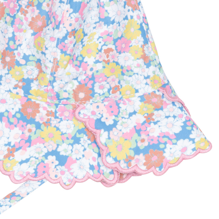 baby jasmine blossom scalloped sun hat