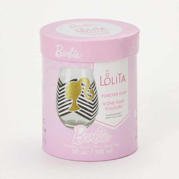 Barbie Forever Icon Stemless Glass | Designs by Lolita at Enesco Studios