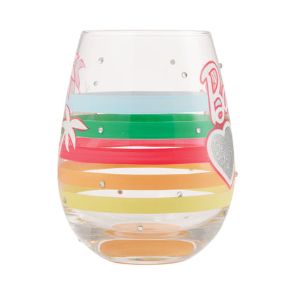 Barbie Vacay Vibes Stemless Glass | Designs by Lolita at Enesco Studios