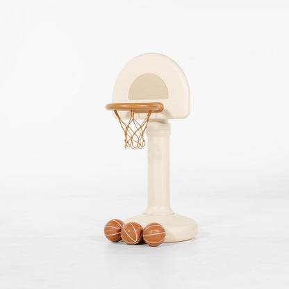 Ivory@Toddler basketball hoop designed for indoor and outdoor play