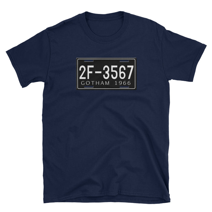 Batmobile License Plate Short-Sleeve Unisex T-Shirt