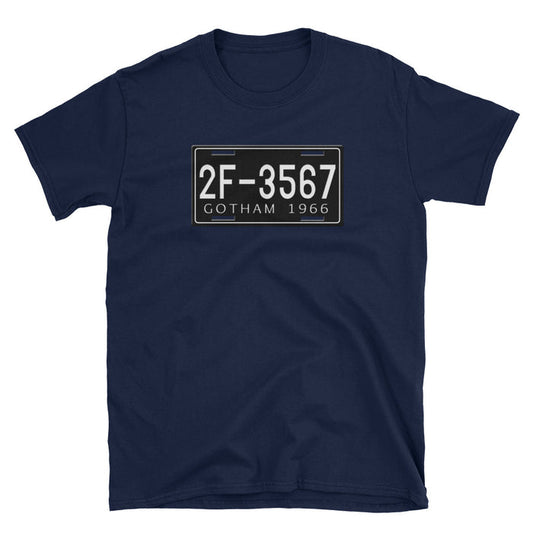 Batmobile License Plate Short-Sleeve Unisex T-Shirt
