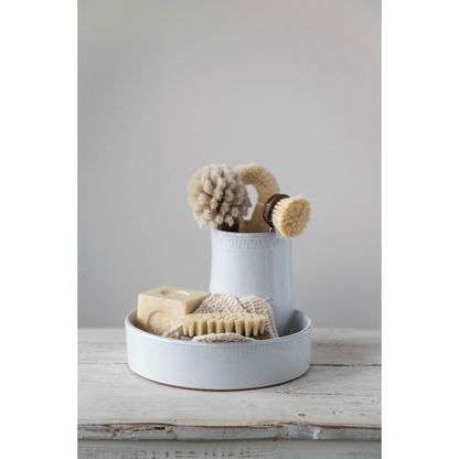 Beech Wood & Tampico Brush, Stained Finish