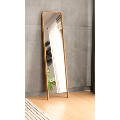 Bellwood Leaning Mirror in Oak - Short