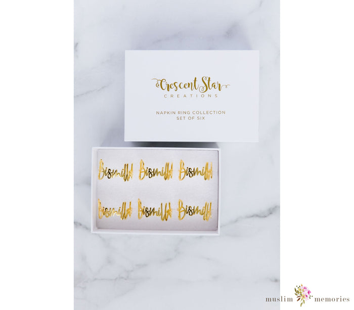 Bismillah Napkin Rings Ramadan Decor Muslim Memories