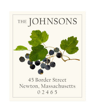 Black Currants - Return Address Labels