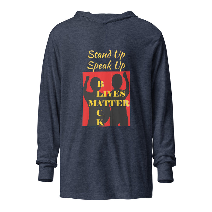 Black Lives Matter Hooded long-sleeve tee