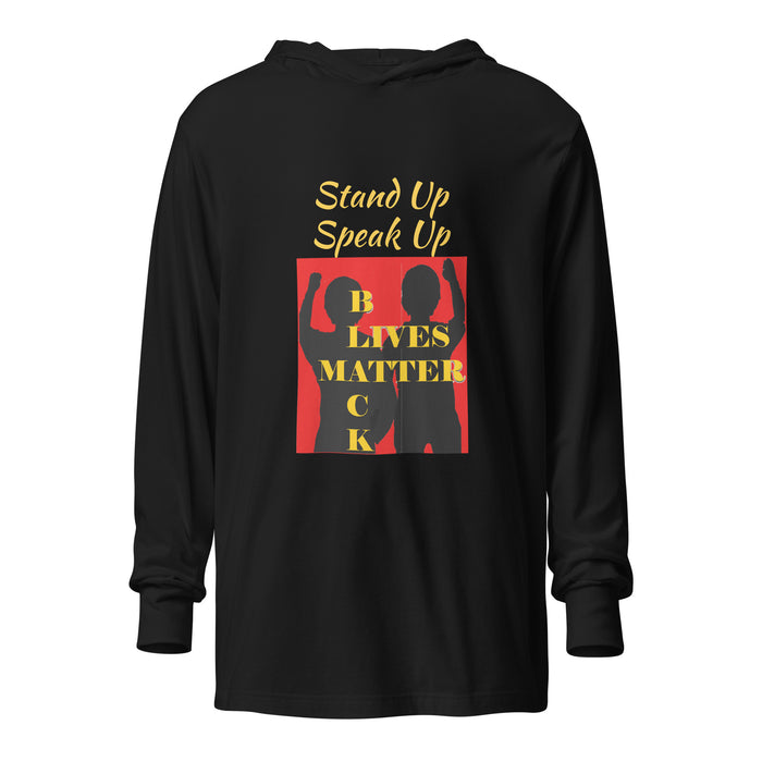 Black Lives Matter Hooded long-sleeve tee