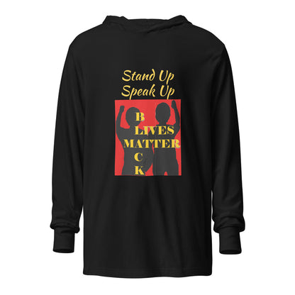 Black Lives Matter Hooded long-sleeve tee