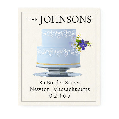 Blue Tiered Cake