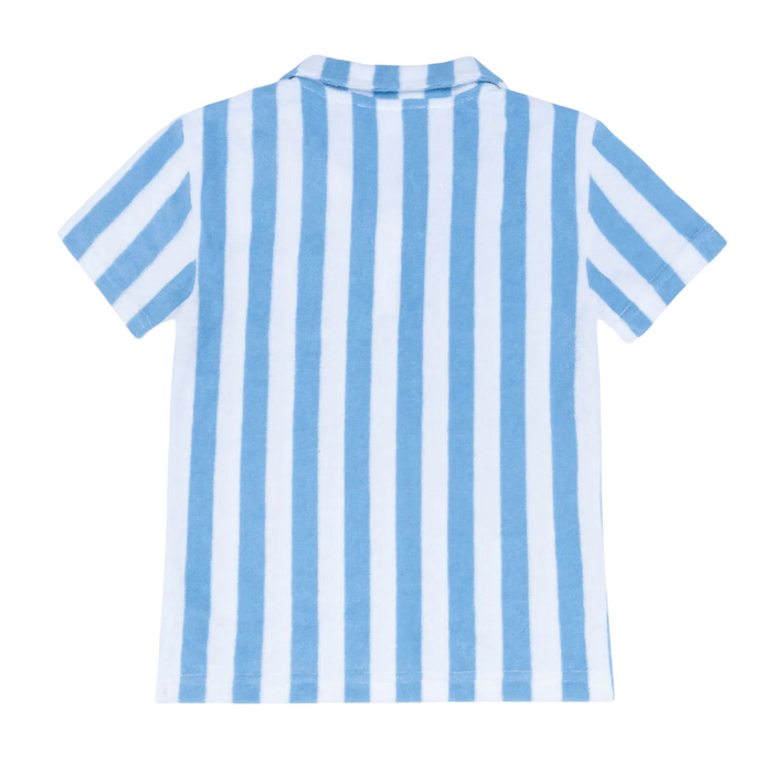 boys bay stripe french terry polo