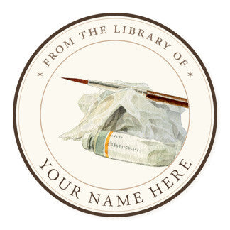 Brush and Paint - Ex Libris Medallions