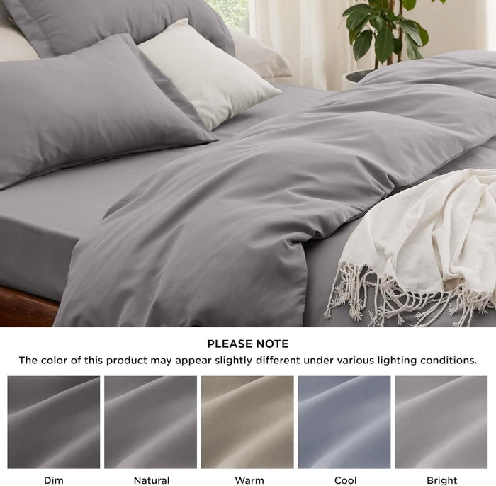 GentleSoft™ Brushed Microfiber Duvet Cover Sets With Fitted Sheet
