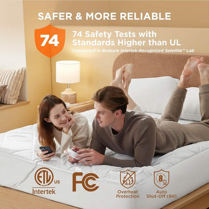 GentleSoft™ Brushed Polyester Microfiber Heated Mattress Pad