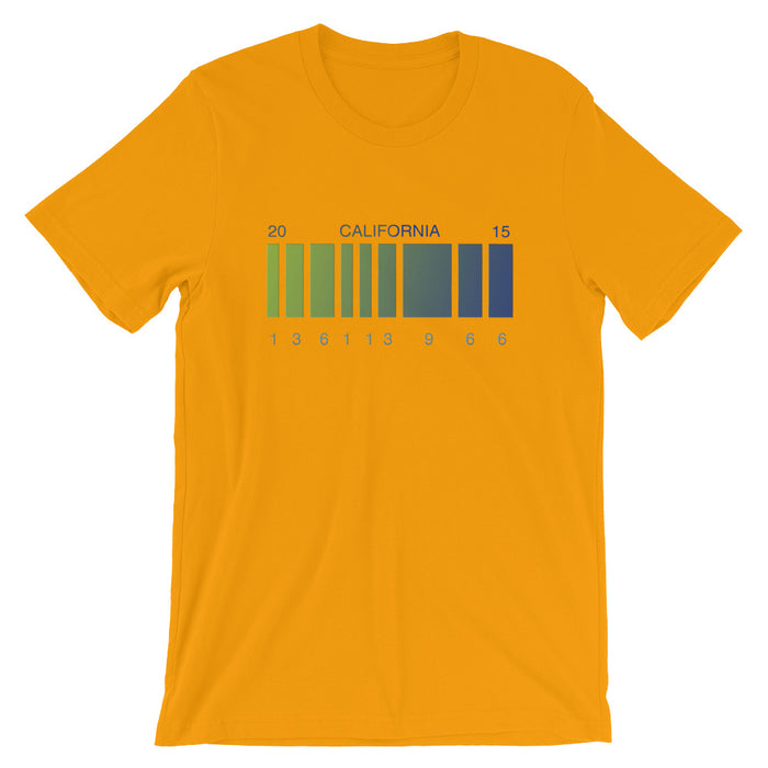 BTTF California 2015 License Plate Short-Sleeve Unisex T-Shirt