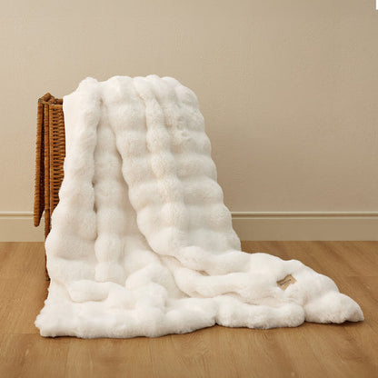 GentleSoft™ Bubble Faux Fur Blanket