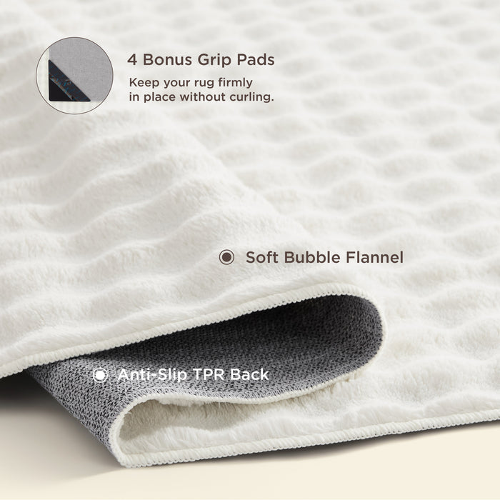 Bubble Flannel Area Rug