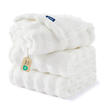 Bubble Fleece Pet Blanket Set