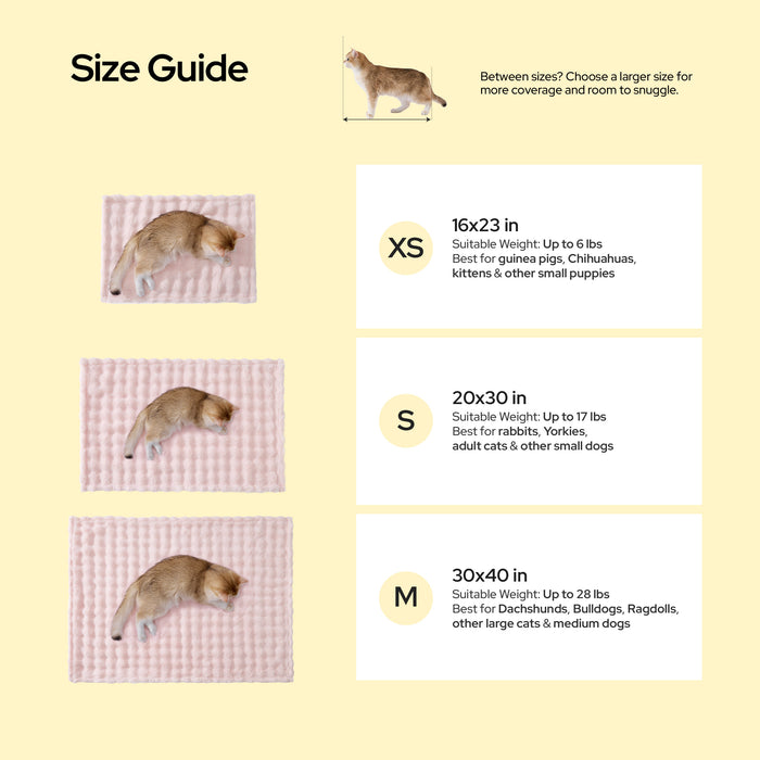 Bubble Fleece Pet Blanket Set