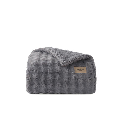 Bubble Sherpa Fleece Blanket