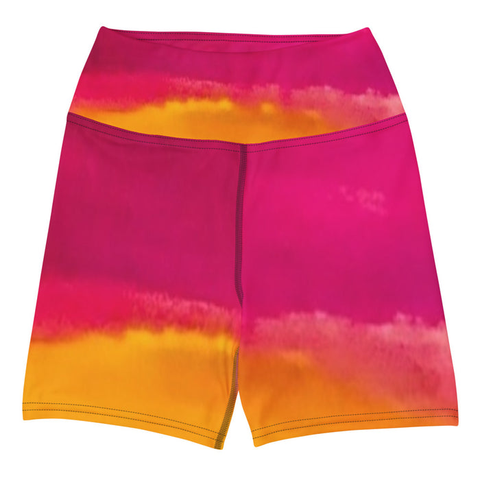 Burst of Pink Yoga Shorts