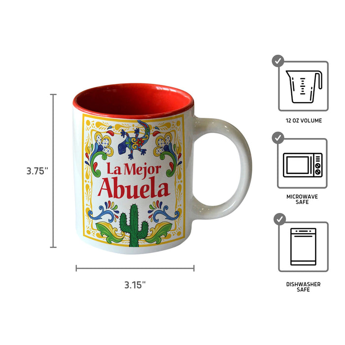 Ceramic Abuelo Gift Idea Coffee Mug "El Mejor Abuela"