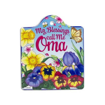 Ceramic Cheeseboard: Oma's Blessings Gift